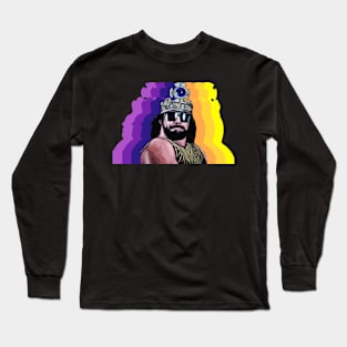 Macho Man Retro Fade Long Sleeve T-Shirt